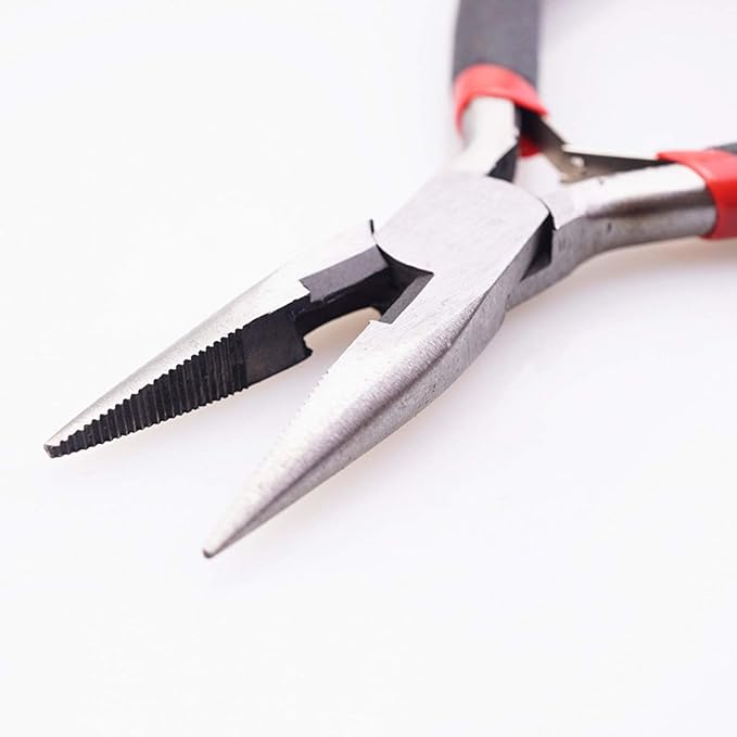 4Pcs Jewelry Pliers Set Jewelry Making Pliers Tools Kit Include Jewelry Making Needle Nose Chain Nose Round Bent Pliers Wire Cutter for Bracelet Beading Craft Jewelry Making Supplies (Black)