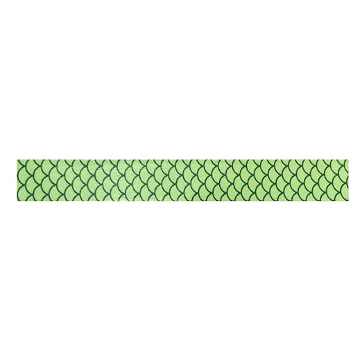Wrapables Colorful Washi Masking Tape, Green Fish Scales