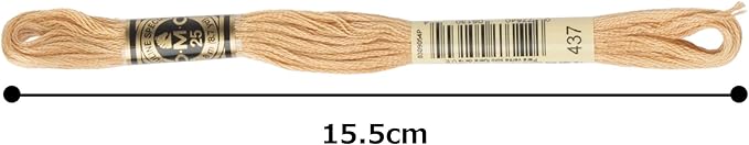 DMC 6-Strand Embroidery Cotton Floss, Light Tan