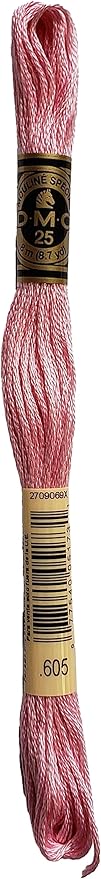 DMC 6-Strand Embroidery Cotton 8.7yd Bundle - Cranberry Color Family - 6 Skeins of Thread