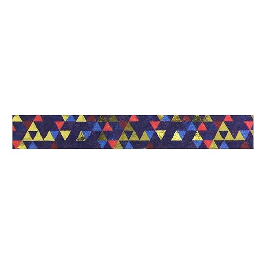 Wrapables Colorful Washi Masking Tape, Mystery Magic Vector Triangles