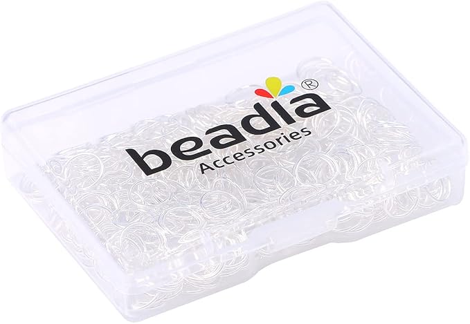 Silver Plated Jump Rings Non Tarnish 8mm 300pcs for Jewelry Making Findings