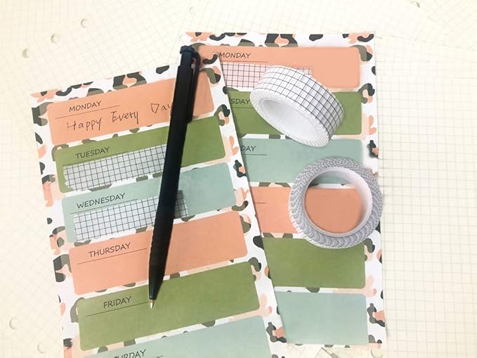 10 Rolls White Grid Washi Tape Set 33 Feet 3/5 Inch Width Writable Adhesive Masking Tapes Sticky Decorative Paper Tape for Arts DIY Scrapbooking Planners (10 Rolls White)