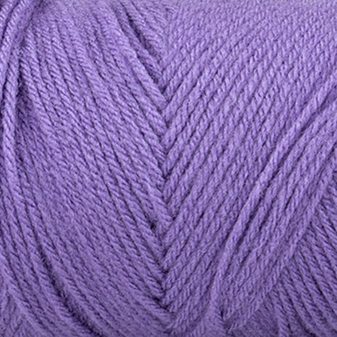 Craft County Size 4 (Medium) 100% Acrylic Fiber Yarn – Variety of Color and Pattern Options – Great for Crochet, Knitting, and Weaving (Lavender)
