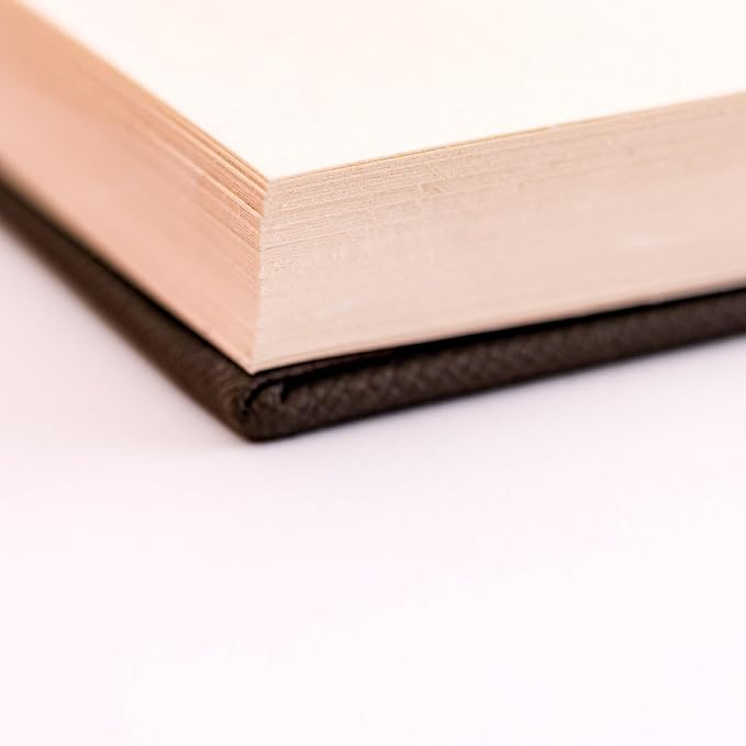 Olympian Ringed Sketchbook, A5 Size 5.5 x 8.25 inches, Gold Metal Ring Binding Lays Flat, 60 Sheets, 150 GSM Fine Art Paper for Artists, Ideal for Pencil, Ink, Watercolor, Leda Art Supply (Pack 1)