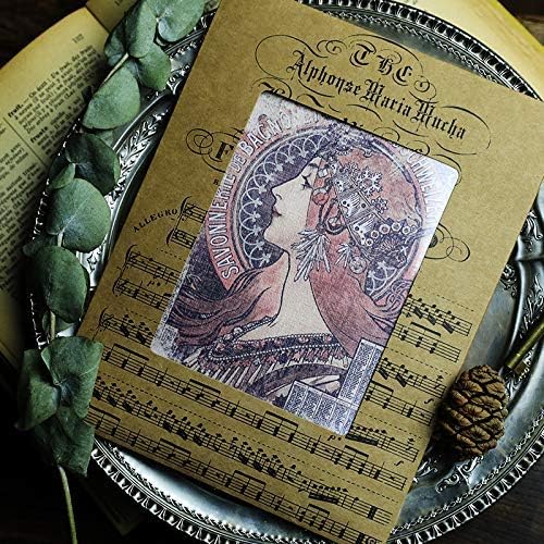 CATaireen Vintage Junk-Journal Mixed Paper Scrapbooking Embellishments Set Retro Journaling Decoupage Stickers Textured Packaging Decorative Cards Tags Kit (Bundle Collection)