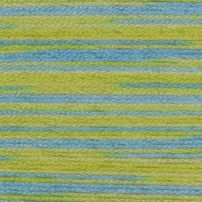 KCS Big skeins of 25 Meters Size 25 Color Variegated Cross Stitch Stranded Threads,6 skeins,4060