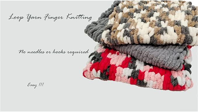 DDL&HEXI 3 of Loop Yarn Finger Knitting Yarn (112)
