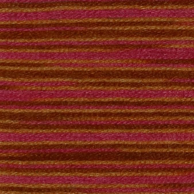 KCS Big skeins of 25 Meters Size 25 Color Variegated Cross Stitch Stranded Threads,6 skeins,4130