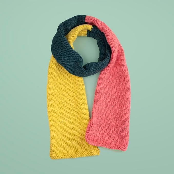 Scheepjes Beginner Knit Kit - Colour Block Scarf - 1 Piece
