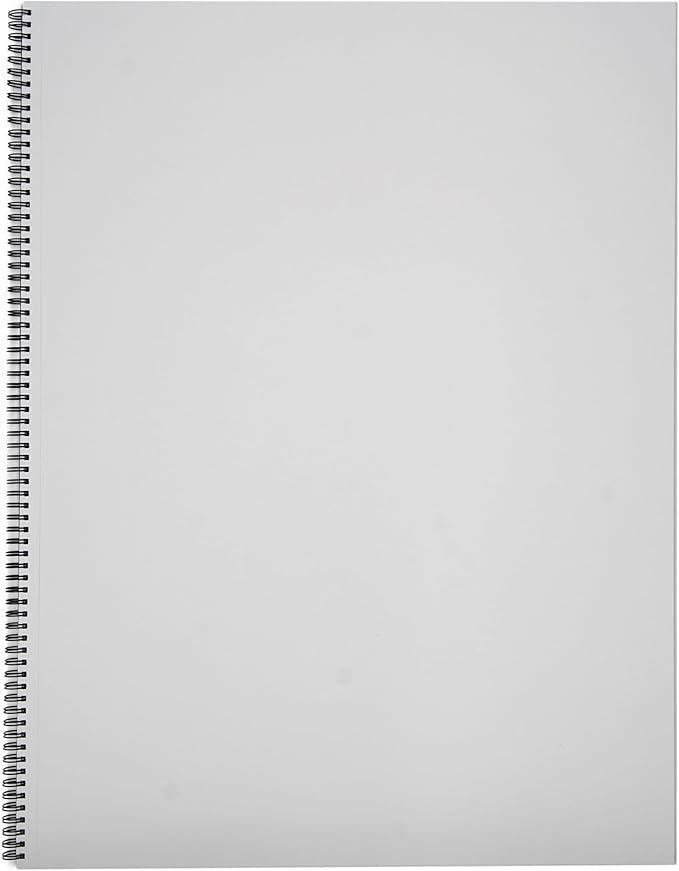 Fabriano 1264 Mixed Media Pad, 18" x 24" Spiral Bound, 110 lb., 3-Pack