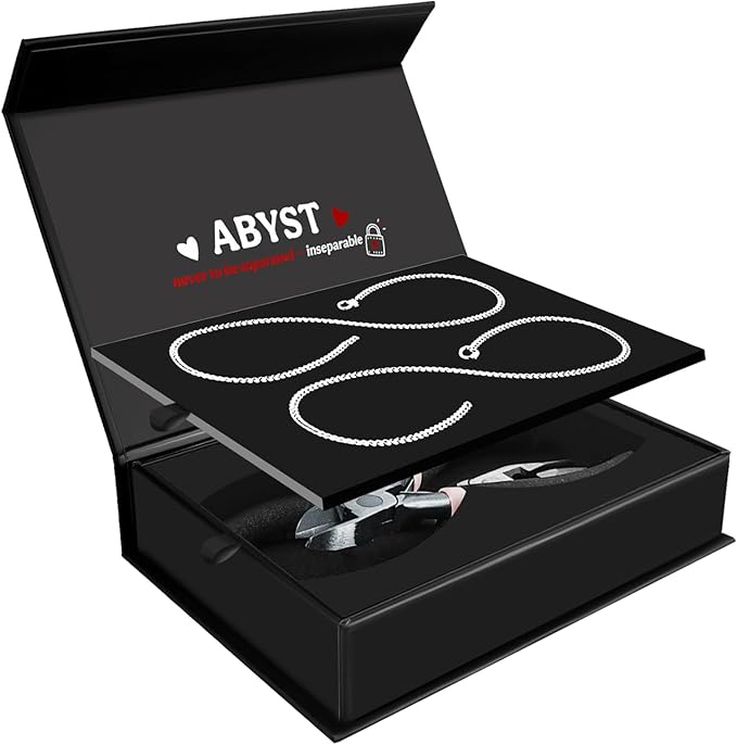 ABYST Permanent Bracelet Kit for Couples - DIY Sterling Forever Bracelets Making Set with Silver Plated Chains - Romantic Infinity Jewelry for Anniversary (Silver)