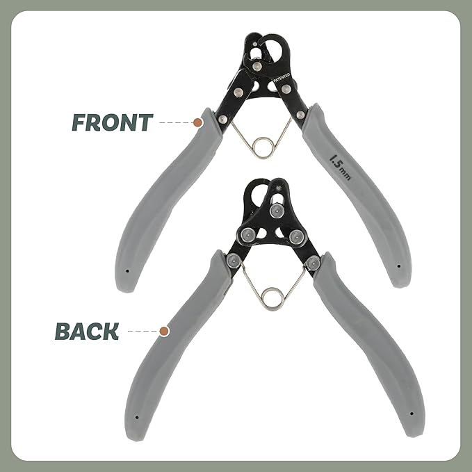 The Beadsmith Original One Step Loopers – 3-Piece Combo Pack, includes 1.5 mm, 2.25 mm & 3 mm Looper Pliers, Use With 24-18g Craft Wire (Patented)