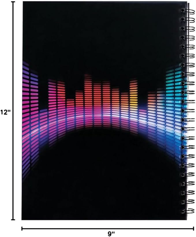 UCreate Fashion Poly Sketch Book, Sonic Vibes, 9" x 12", 1 Count