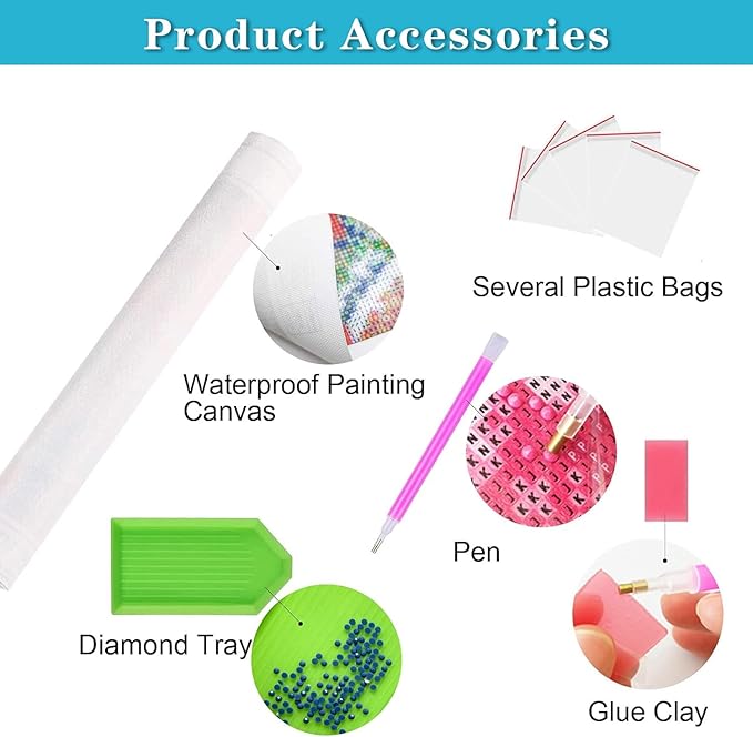 mrpwnle Chicken Diamond Painting Kits for Adults,DIY Chickens Diamond Art Kits for Beginners,5D Diamond Art Dotz Kits Round Full Drill Diamond Painting for Home Wall Decor Gift 12×12inch