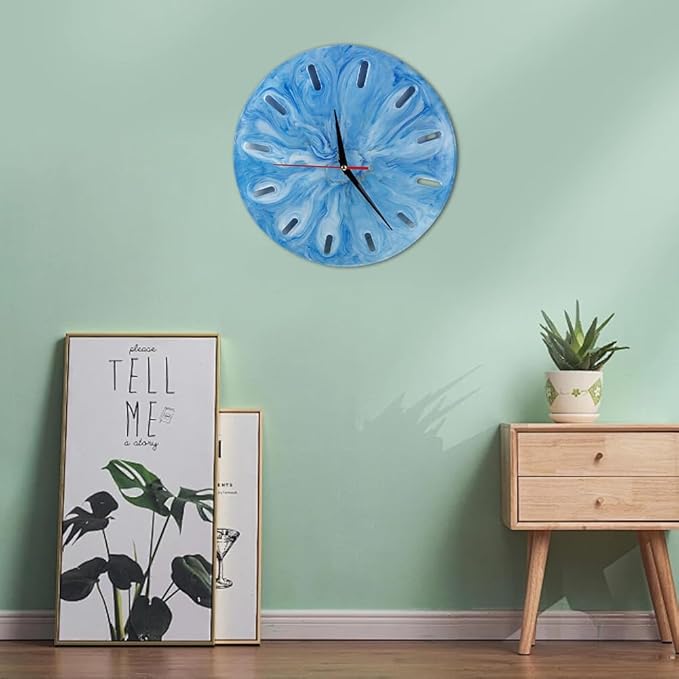 Clock Molds for Resin Casting Round Clock Wall Decor Clock Silicone Mold with Clock Movement for Wall Clack Art Home Decoration Hanging Ornaments DIY Epoxy Resin Mold Kit