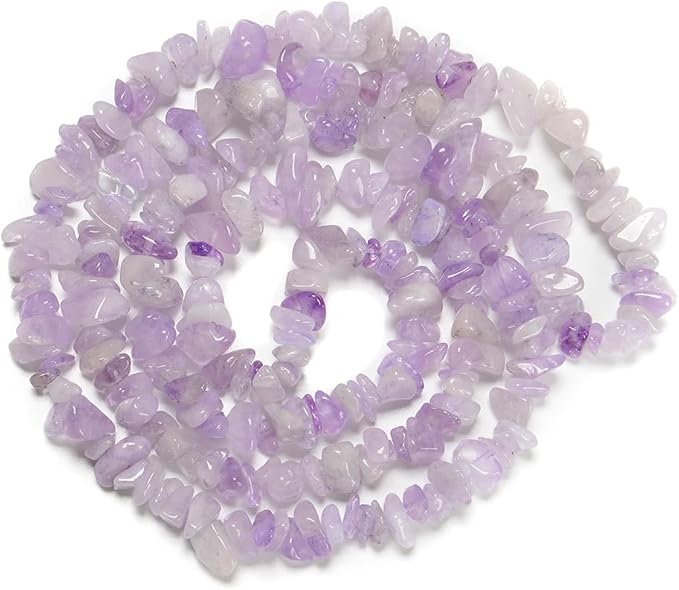 7-8mm Natural Purple Jade Crystal Gemstone Chips Beads Healing Crystals Waist Bracelets Necklace Kit Irregular Stone DIY Crafts Design Jewelry Making