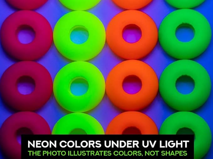 200 pcs Czech Glass Round Pressed Beads Estrela Neon (UV Active), 4 mm, Yellow