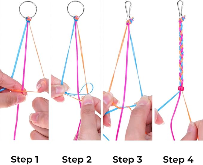 Darice Lanyard Kit - 15 Pack Plastic Gimp String With Assorted Colors - Glitter and Solid Boondoggle for Weaving - Lacing Cord for Bracelets, DIY Keychains, Crafts