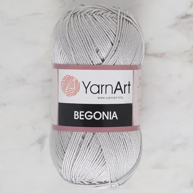 Yarnart Begonia, 100% Mercerized Cotton, 1.76 Oz (50g) / 185 Yrds (169m) Fine Sport: 2, amigurumi Yarn, Summer Yarn (4920)