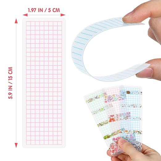 STOBOK 45Pcs Washi Tape Holder Thickened Rounded Corner Washi Tape Boards for Scrapbooking and DIY Projects for Home Office School Use