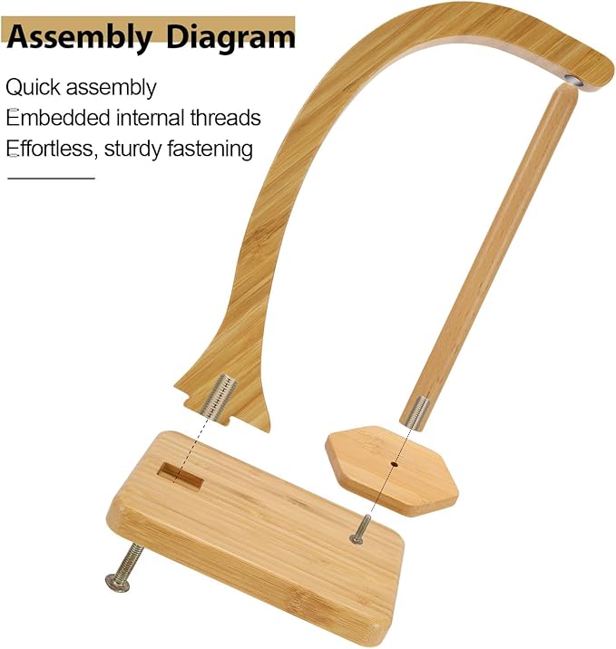 Yarn Holder for Crocheting and Knitting - Magnetic Wooden Yarn Holder Spinner, Ideal for Crochet Accessories, Knitting Accessories, Cool Gifts for Crocheters and Knitting Lovers (Natural)