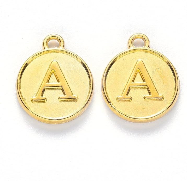 208Pcs/8 Sets Silver Letter Charms A-Z Alphabet Metal Initial Charms kit for Jewelry Making DIY Bracelets Necklaces and keychain making