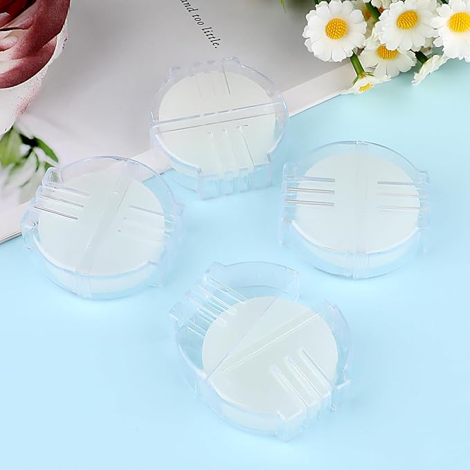 4Pcs Beeswax Thread Conditioner,Thread Wax for Sewing,Conditioner Beeswax for Quilting Sewing Strengthening Line Embroidery Wax(White)