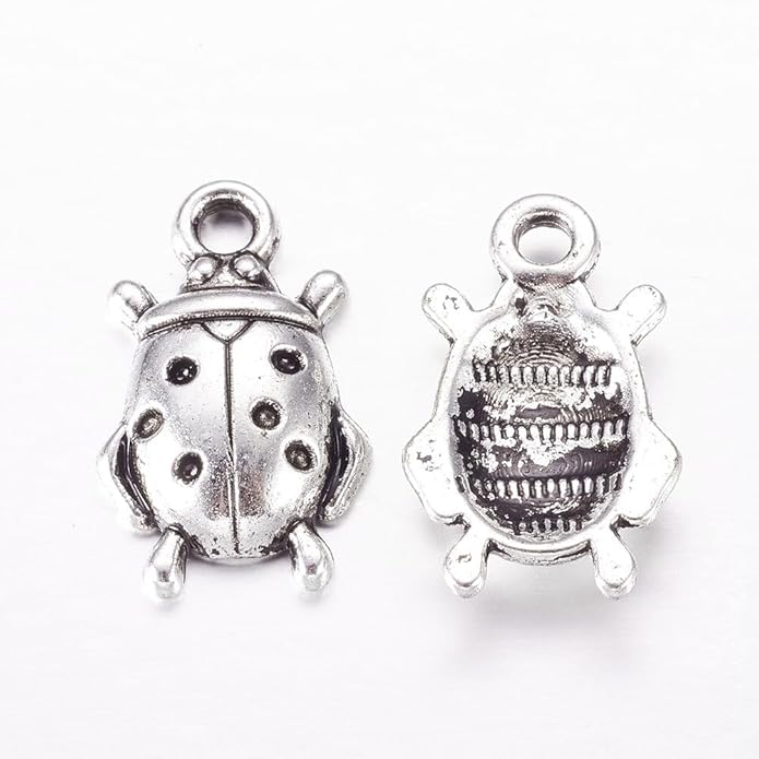 Antique Silver Cross Drink Insect Animal Theme Charms for DIY Jewelry Bracelet Necklace Earring Keychain Decor