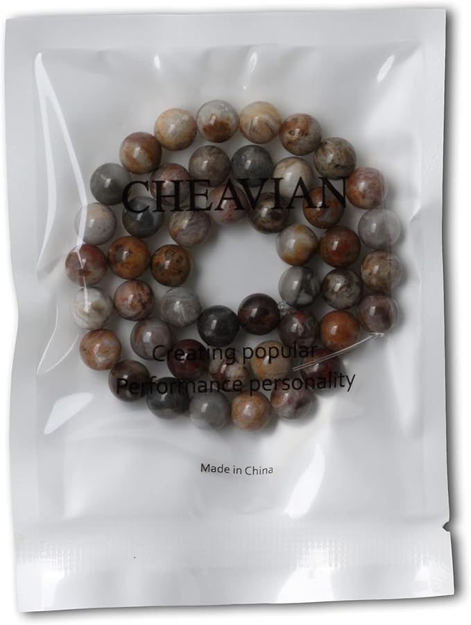 45PCS 8mm Natural Gobi Agate Stone Gemstone Round Loose Beads for Jewelry Making Suppliese 1 Strand 15"
