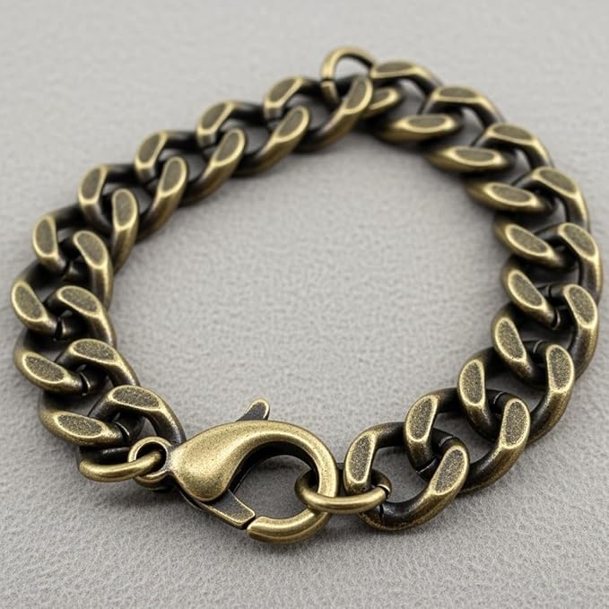 Mandala Crafts 10mm Antique Brass Metal Lobster Clasps for Jewelry Making - 100 Lobster Claw Clasps with Jump Rings Jewelry Findings Kit for Necklaces Bracelets Charms Fasteners