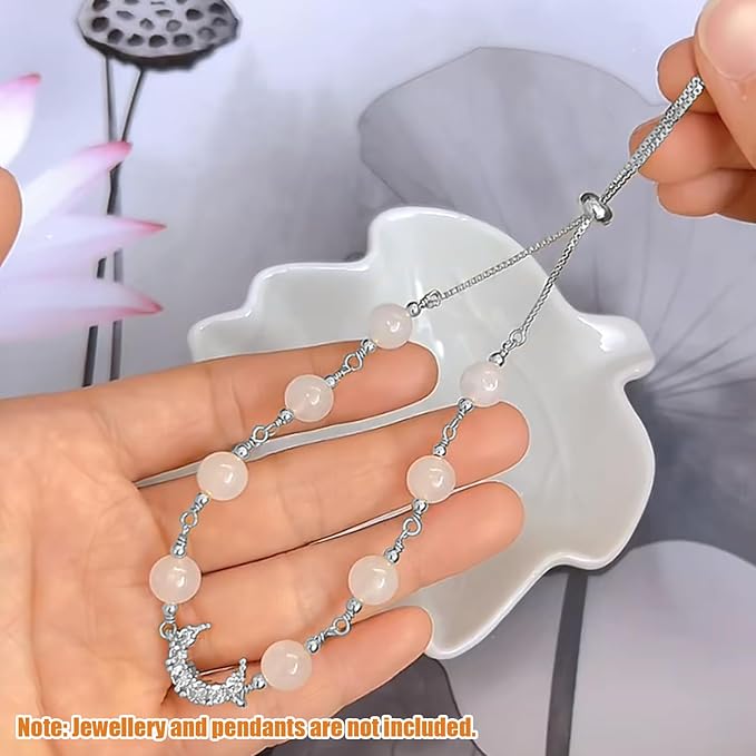 Fesorsi Silver Chain for Jewelry Making, 78.5ft 10 Style Steel Jewelry Chain, Electroplating Process, for DIY Necklace Chains, Tassel Pendants, with Jump Ring, Lobster Clasp, Pliers
