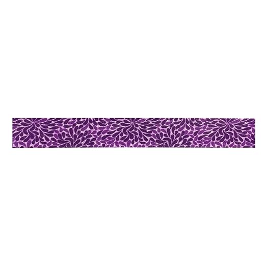 Wrapables Colorful Patterns Washi Masking Tape, Purple Bloom