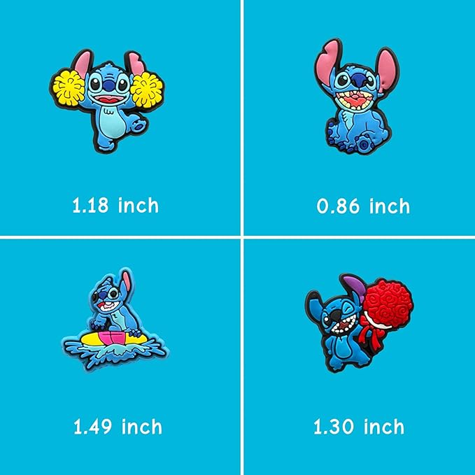 Cartoon DIY Silicone Focal Beads for Pen Making, Cartoon Bead Pen Charms, Keychain Jewelry Craft Kit for Teen Adults (14Pcs Blue)