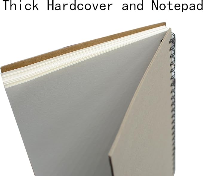 5 Pcs 16K Sketchbook, Spiral Sketch Pads, 30 Sheets (60 Pages) 120 GSM Thicken Paper, for Art Painting and Drawing (16K)