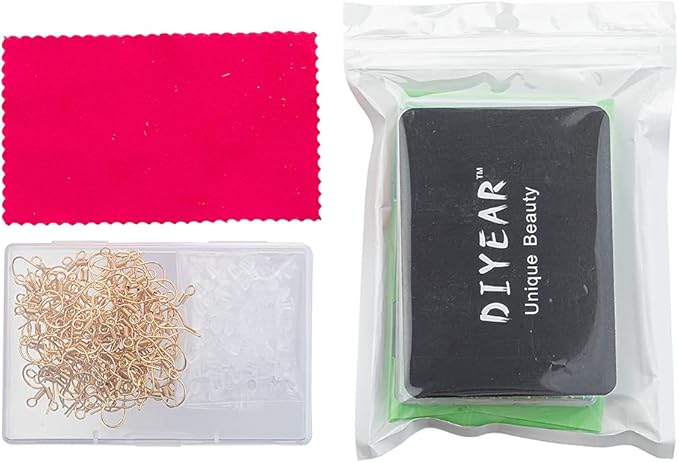 earring hooks - 120 pcs/60 pairs gold plated copper hypoallergenic ear wires fish hooks for jewelry making, jewelry findings parts with 120 pcs rubber earring backs stopper for diy earrings