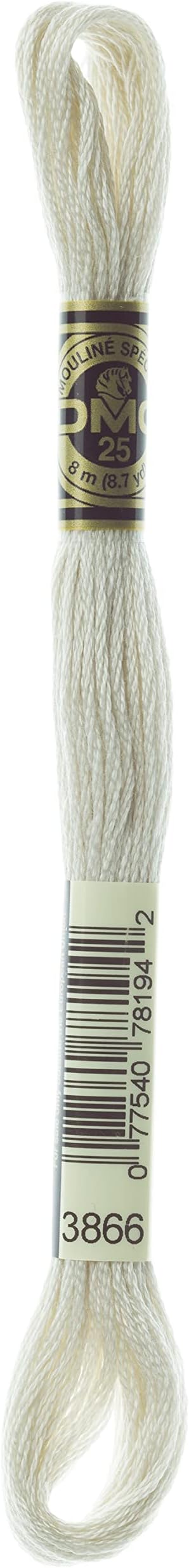 DMC 117MC-3866 Embroidery Floss, Cotton, 3866 Beige, 8 Metres