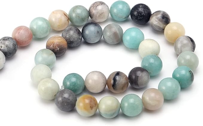 youngbling natural gemstone beads for jewelry making,6mm amazonite polished round smooth stone beads,genuine real stone for bracelet necklace 15 inch