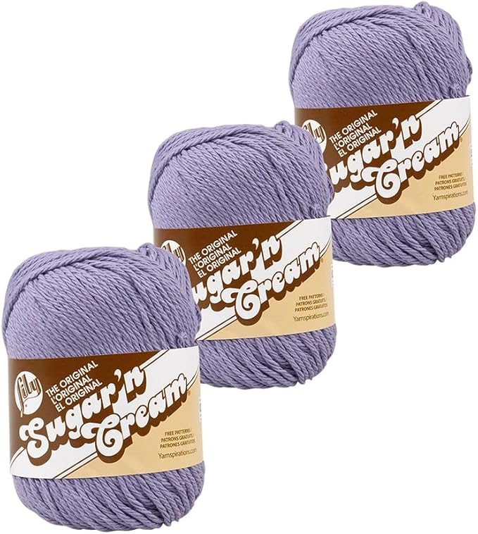 3 Pack 100% Cotton Yarn - Size 4 Medium Weight - Perfect for Crafting, Clothing, Accessories and More!