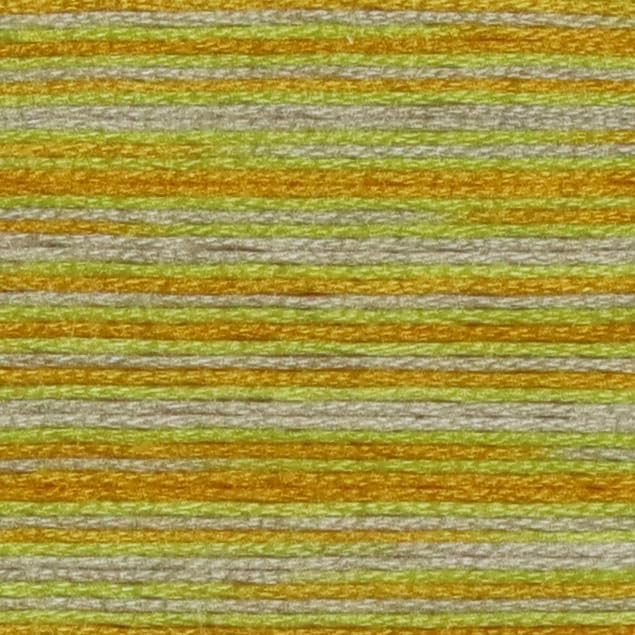 KCS Big skeins of 25 Meters Size 25 Color Variegated Cross Stitch Stranded Threads,6 skeins,4080