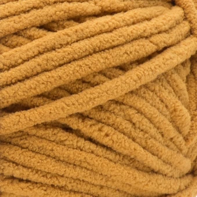 Bernat Blanket Burnt Mustard Yarn - (Pack of 2) 300g/10.5oz - Polyester - Super Bulky - 220 Yards - Knitting/Crochet