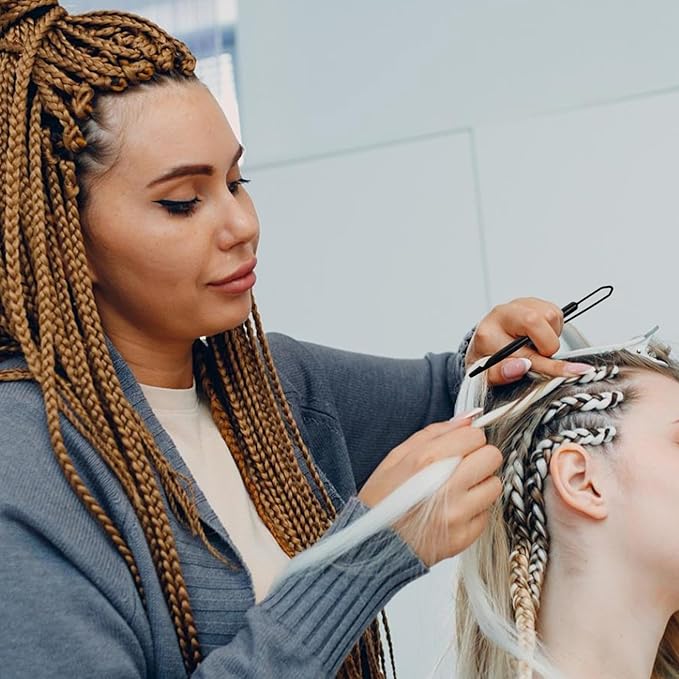 Housoutil Dual Ended Interlocking Dreadlock Tool Braid Braiding Crochet Hook for Hair Styling and Loc Maintenance
