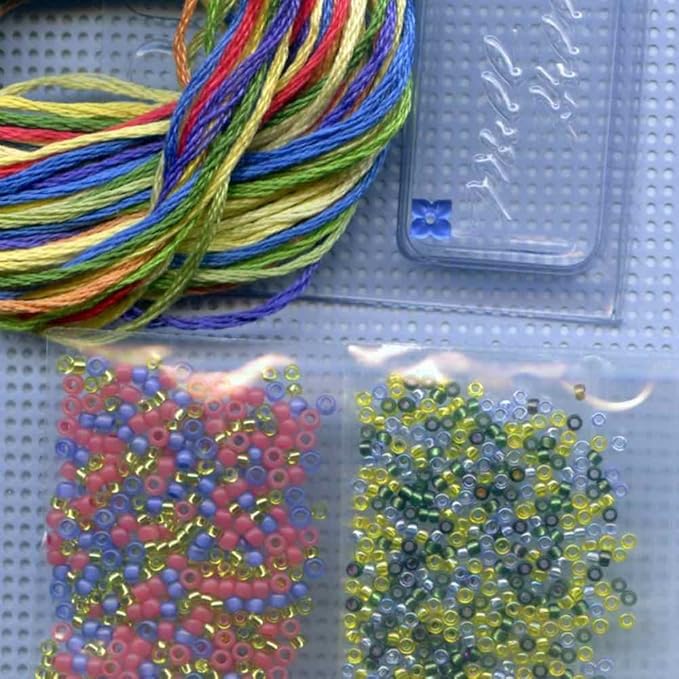 Floral Watering Can Beaded Counted Cross Stitch Kit Mill Hill 2015 Spring Bouquet MH185106