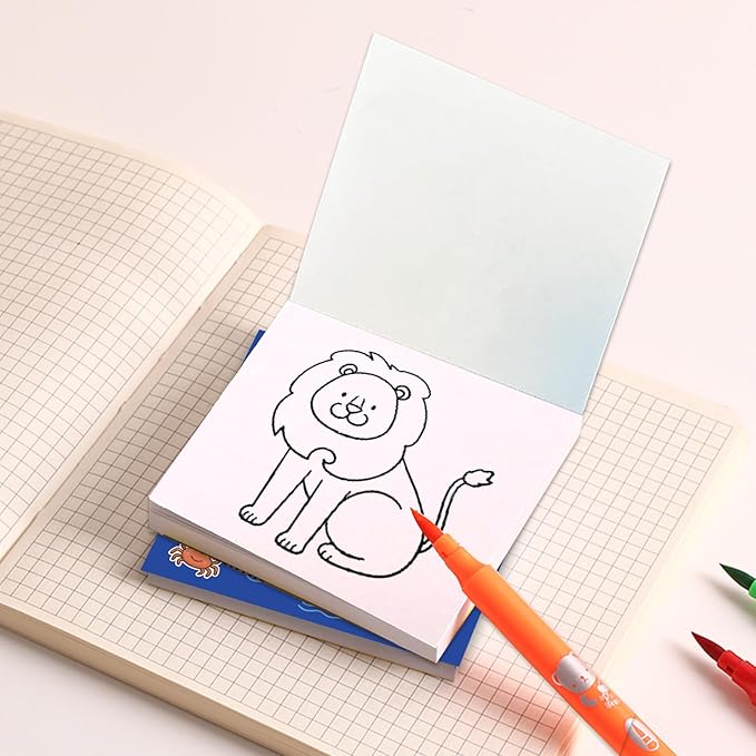 Mini Coloring Book for Adults, 2-Pack Travel Small Coloring Books, Pocket Size Adults Relaxation Coloring Books Stress Relief Adult Mini Coloring Book (Animal & Underwater World)