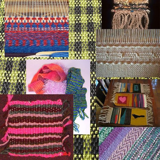 RRigo Weaving Loom Kit, 15.7" H x 11.8" W Wooden Tapestry Looms, Large Weaving Frame to Handcraft for Beginners, Came Pre-Warped for Quick Start