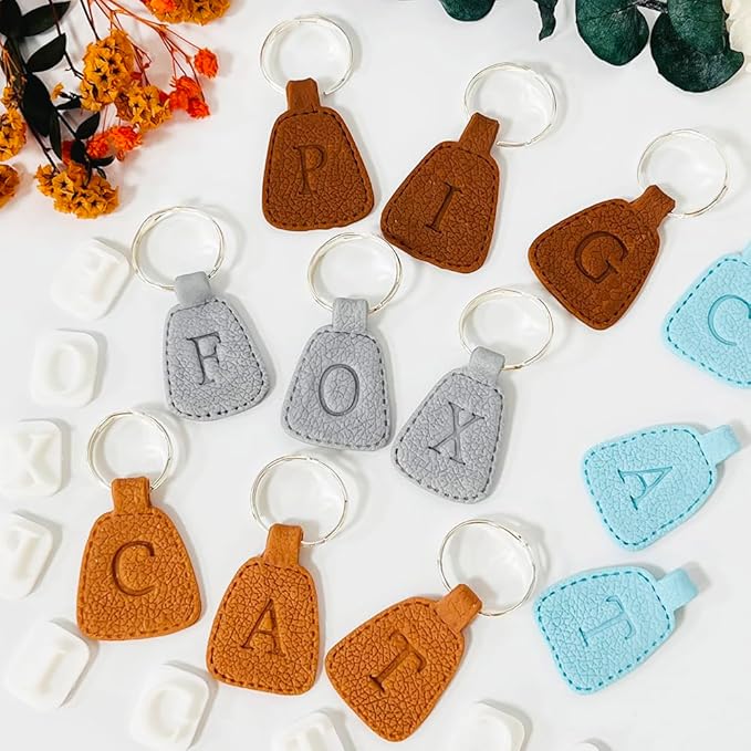 Xaekicr 26PCS Alphabet Polymer Clay Cutters Set – Uppercase Letter Clay Cutters for Polymer Clay Molds, Clay Tools for DIY Crafts, Leather, Baking