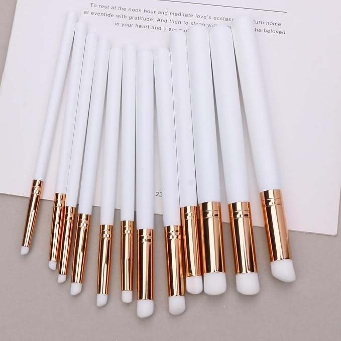 UNIMEIX Mini Blending Brushes for Card Making, Dry Miniature Painting Set Background Blender Paint Brushes Small Detailed Paint Brushes (12 Pack)