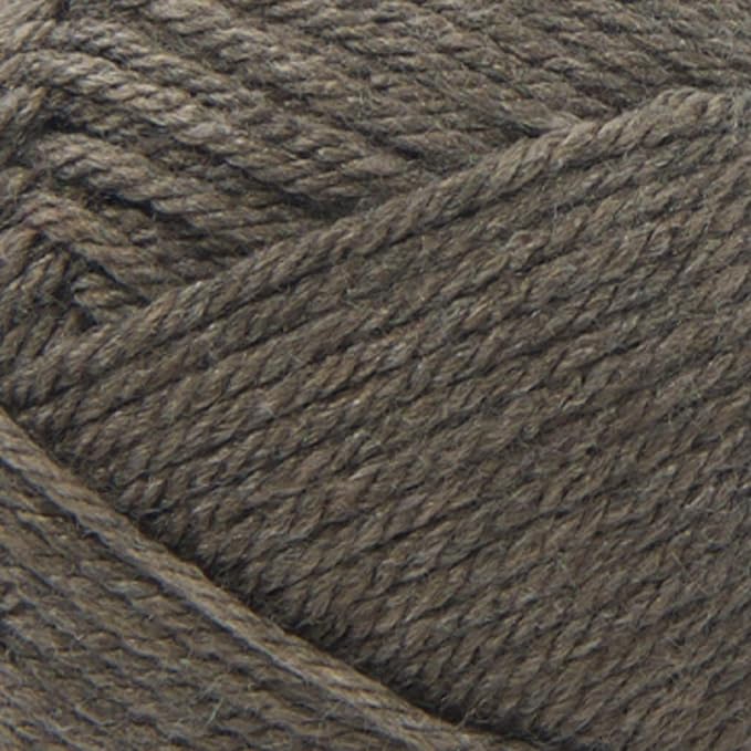 Lion Brand Yarn Basic Stitch Anti-Pilling Yarn for Crocheting, Knitting, and Crafts, Taupe Heather, 1 Pack