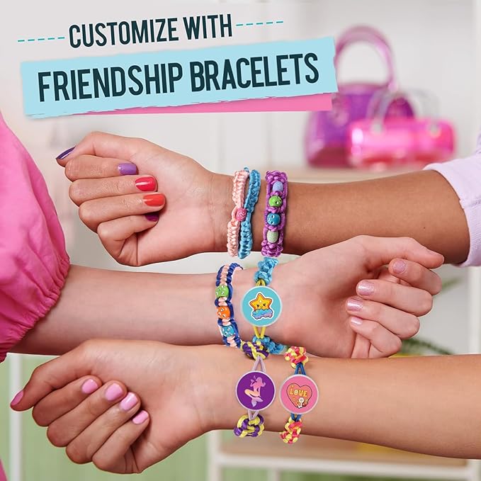 qxhol friendship bracelet making kit for girls - arts crafts for kids string bracelets maker set - best birthday gift ideas for 8-12 year old girl & popular toys ages 6 7 9 10 11, 8-13 yr old