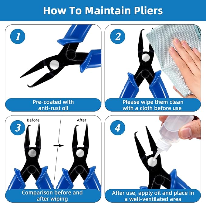 Split Ring Pliers Jewelry Making Tools Jump Ring Opener Tool Keychain Pliers for Opening Split Rings Jump Rings Jewelry Plier for Bracelet Fishing Beading DIY Craft Jewelry Making Supplies